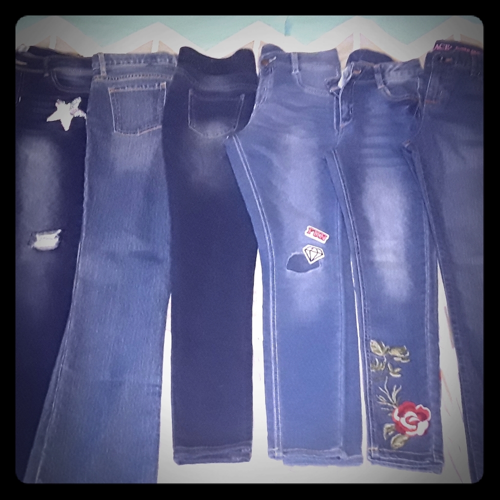 6 pairs of 10/12 Girls jeans